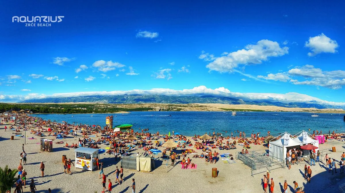 Aquarius club at Zrće Beach