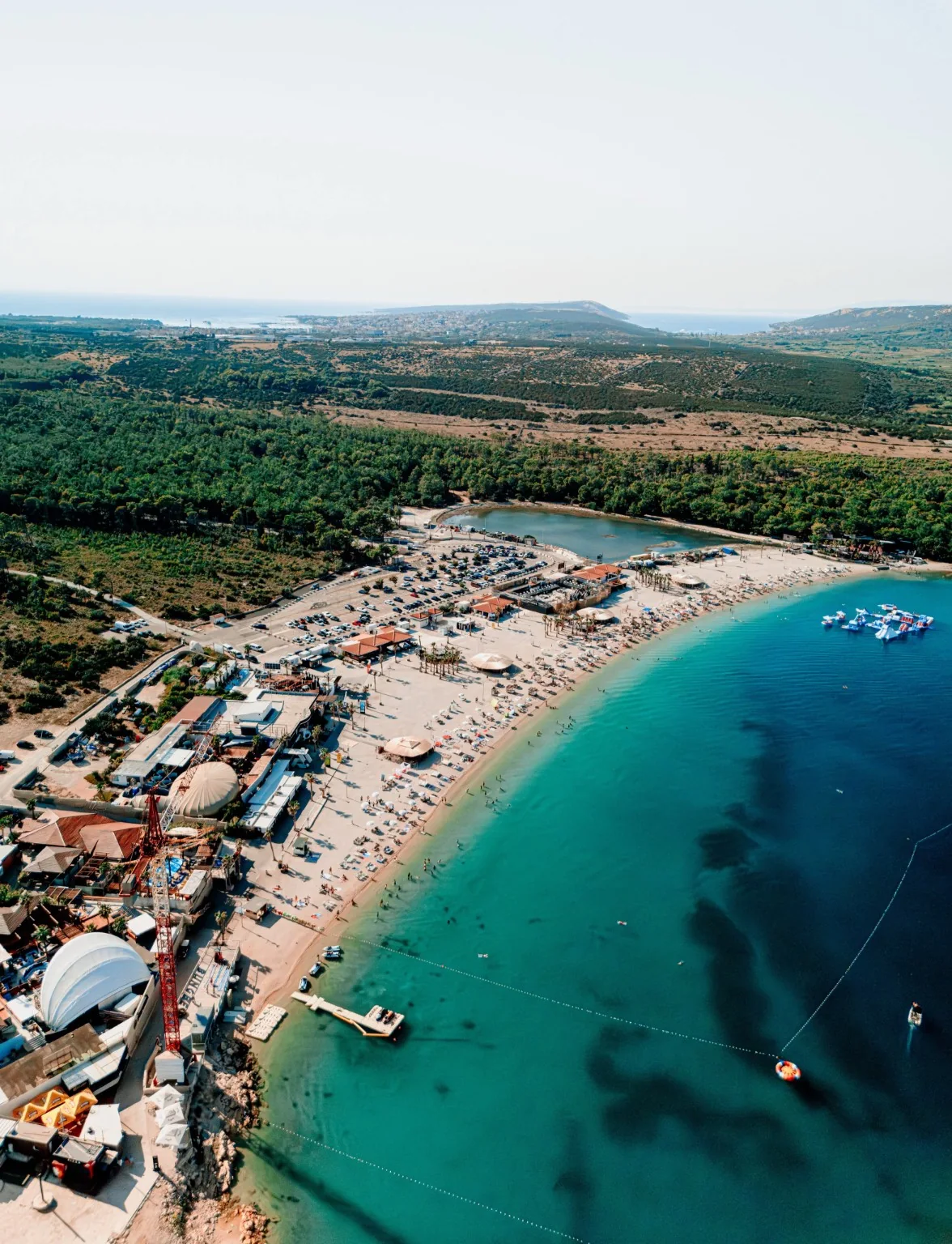 Zrće Beach aerial view